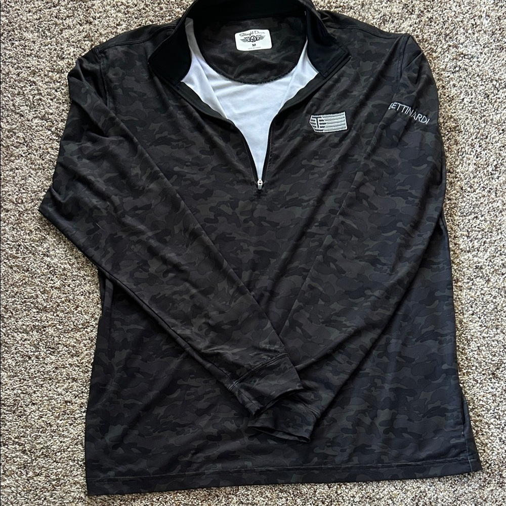 Gray Camo Quarter-Zip Pullover with Bettinardi Logo